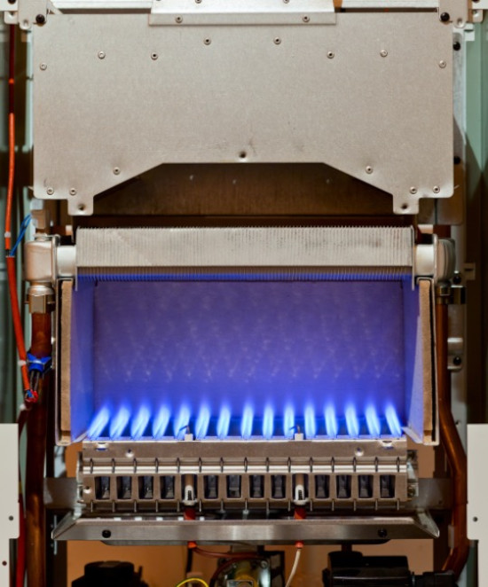 Brûleurs d'une chaudière gaz condensation De Dietrich