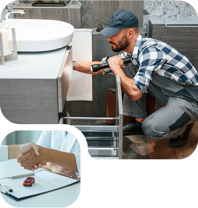 Intervention d'un plombier pour un lavabo bouché