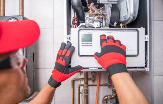 Entretien d'une chaudière gaz par un plombier - Contrat d'entretien annuel