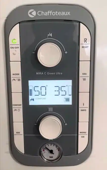 Erreur SP3 sur chaudière Chaffoteaux Mira-C-Green