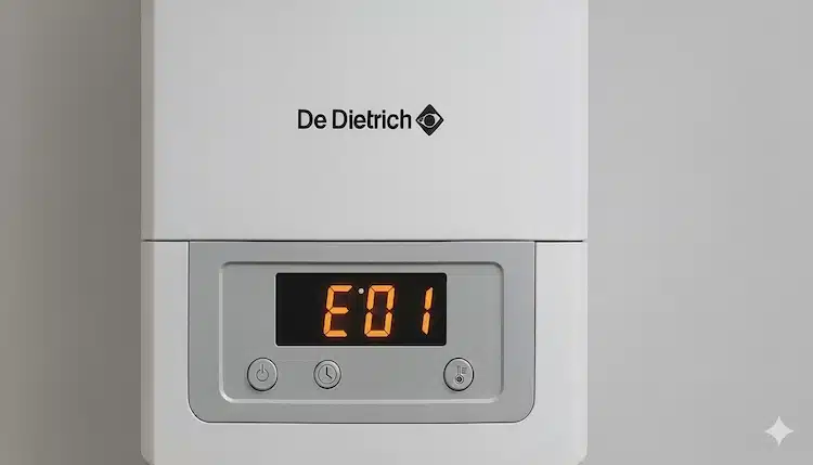 Code d'erreur E01 sur chauffe-eau thermodynamique De Dietrich