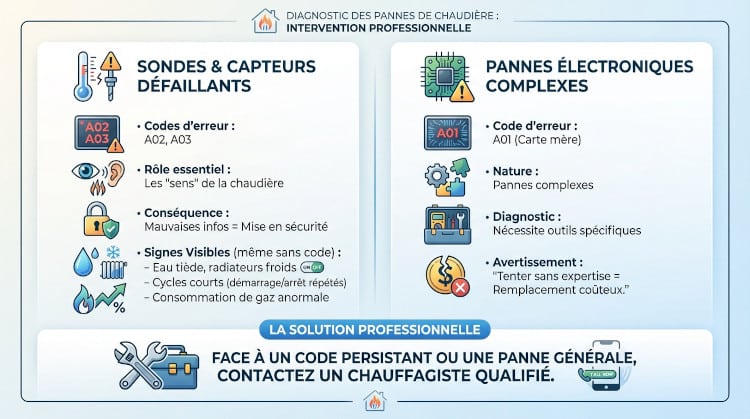 Diagnostic des pannes de chaudière Frisquet