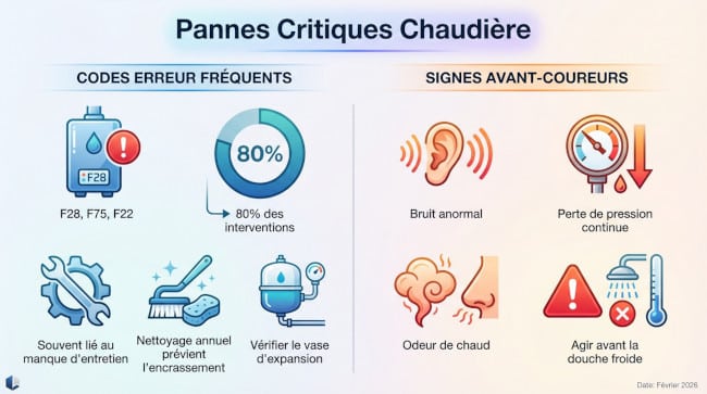 Pannes critiques sur chaudière Vaillant