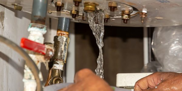 Fuite d'eau sur un ballon d'eau chaude Atlantic
